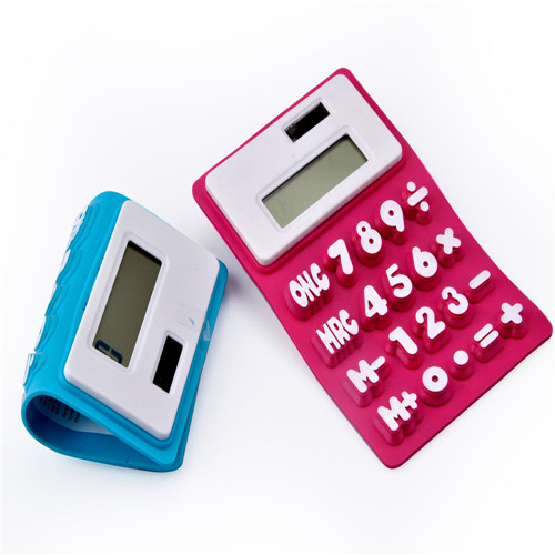 Dual Power Flexible Silicone Calculator