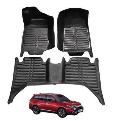2024 Luxury 5D Car Foot Mats: Professional PVC Waterproof Leather Custom Set at Low Prices