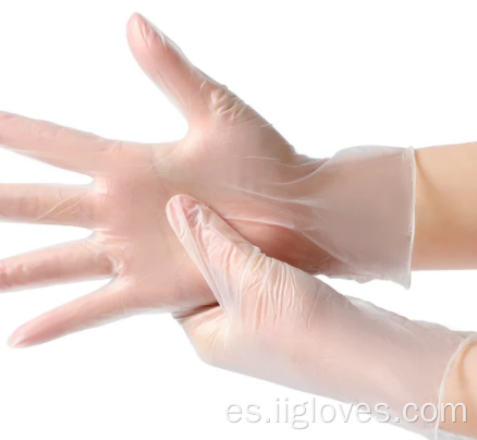 Guantes de un solo uso Glove de vinilo Clear Protective Clear Protective