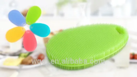 High Quality Fashion Multifunctiona Colorful Non-toxic Dish Kitchen Tools Cleansing Tools Silicone Brush