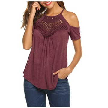 Women's Summer Sling Spaghetti Shoulder Lace Flowy