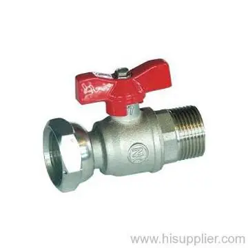 3/4\'\'  MPT/Swivel Brass Water Ball Valve Nickel Costed