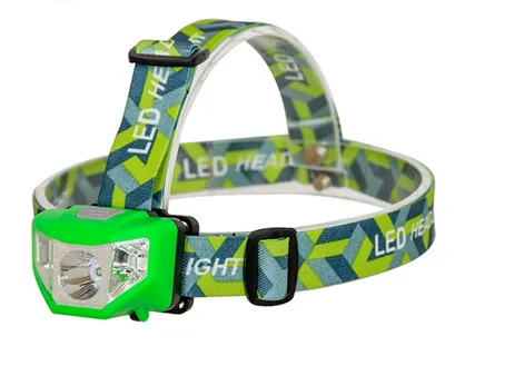 Promotional Plastic SMD LED Red Flash Camping Bike Night Headlamp Head Light