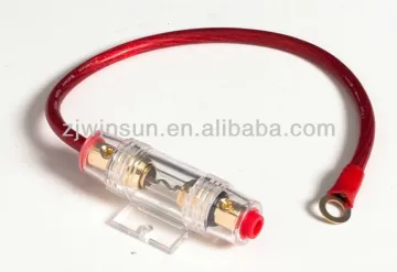 Gold Plated AGU Fuse Holder with Battery Cable
