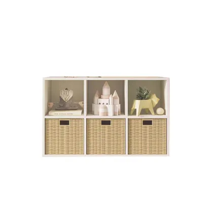 Solid Wood Kids Storage Cabinet & Bookcase - Factory Customization Contemporary Design