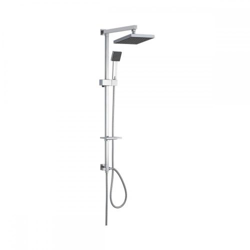 Adjustable Height Wall Mounted Shower Set With Mixer