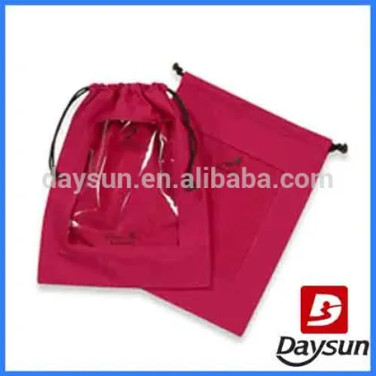 Travel Shoe Bags Set Drawstring Shoe Bag with Clear Window