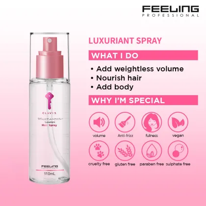 Clavis Luxuriant Spray 110ml - Professional Refreshing Hair Spray