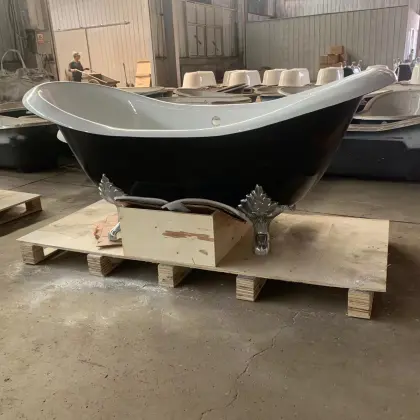 Kingston Cast Iron Double Slipper Tub