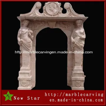Granite Marble Door Frame, Marble Door Surround for Garden Decoration