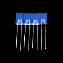 Trou à travers le voyant rectangulaire bleu de LED bleu lumineux 2 × 5 × 7mm
