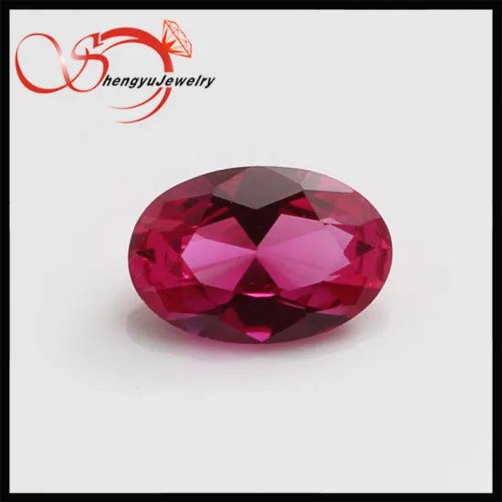 5*7mm oval synthetic ruby stone for jewelry making