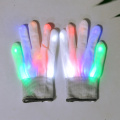 Luvas de fantasia de festa com iluminação LED RGB