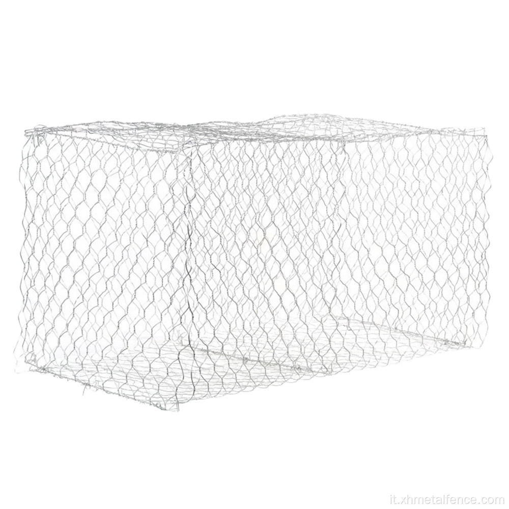 Filo di ferro a basso contenuto di carbonio Galvanizzato Gabion Box