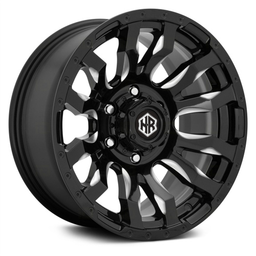 Fuel off road wheels BLITZ design black rims