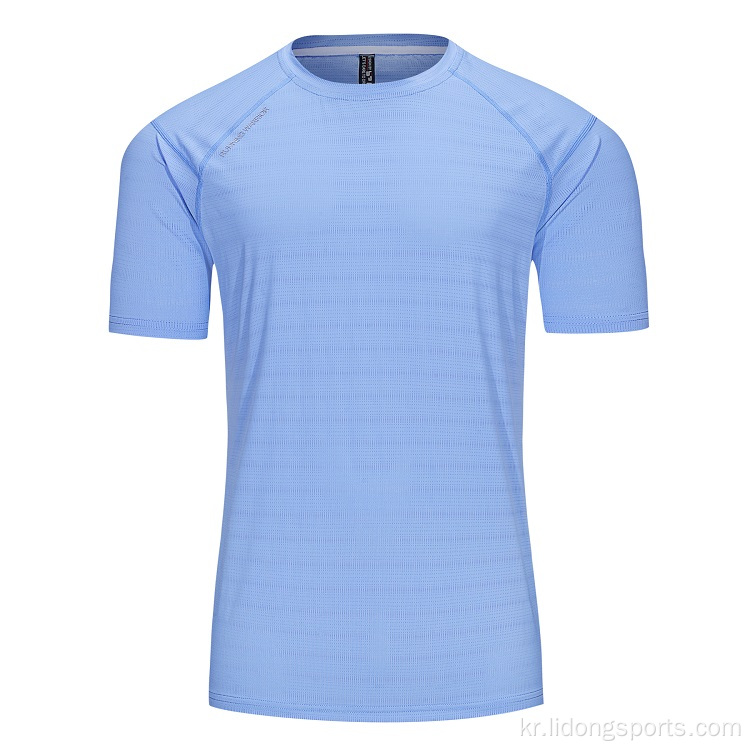도매 남자 체육관 드라이 핏 평범한 티셔츠