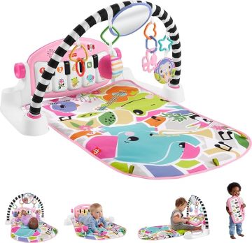 Fisher-Price Pink Glow Kick Play Piano Gym