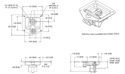T Handle Lock Toolbox T Handle Lock Trailer T Handle Lock Folding T Handle Lock