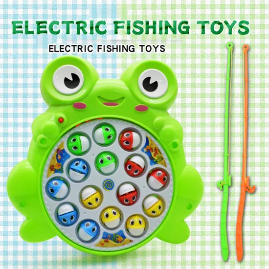 2020 New Children Electric Fishing Toy Set Educational Toys Revolving Cartoon Creative Fishing Platform Children's Toys Gift