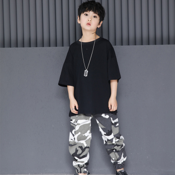 Cotton Baggy Hip Hop Performance Wear for Boys