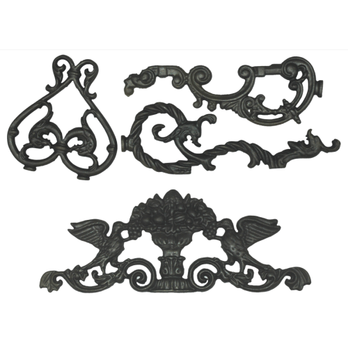 Wrought Iron Railing Decorations Ornamental wrought iron railing components Factory