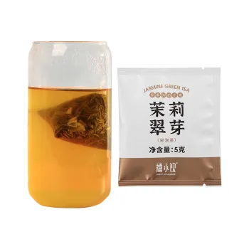 5G 25 Bags/Carton Jasmine Green Tea Pyramid Tea Bags: Small, Portable Packaging for Home Milk Tea DIY