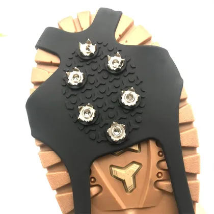 Anti-Slip Snow Hiking Shoes with Chain Spikes for Ice Grips