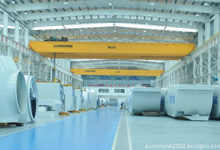 Double overhead crane 50t