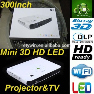 portable led projecto built-in android tv, full hd 3d led projector for mini projector smart and led projector