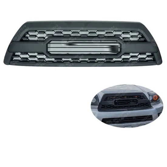 4Runner 2006-2009 4x4 Auto Exterior Accessories Replacement Racing Grills - Black Front Hood Bumper Grill (No Light)