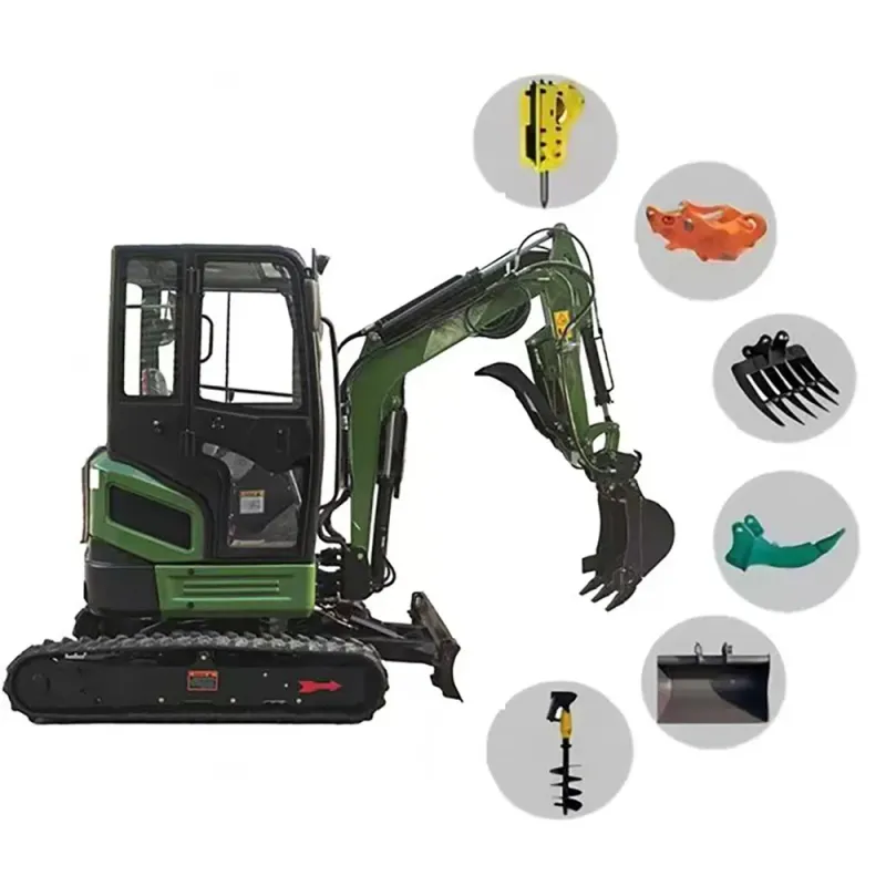 0.8-3 Ton Full Hydraulic Crawler Mini Excavator for Garden and Farm Use