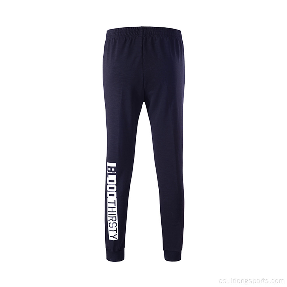 Pantalones de atletismo a rayas macho casual de bolsillo con cremallera