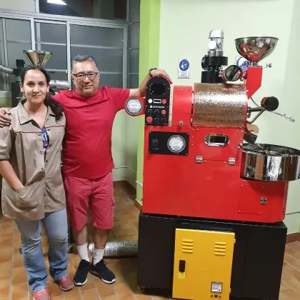 Wintop Santoker R3 Commercial Coffee Roaster - Dual Layer Drum Coffee Roasting Machine