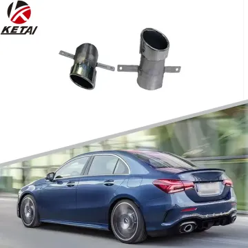 Stainless Steel Rear Bumper Tail Pipe A35 Style for BENZ W177 2019-2022