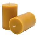 China Large Natural Beeswax Pillar Candles For Clean Air Manufactory