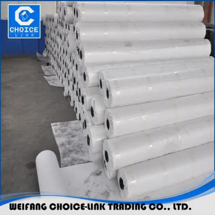 PVC material with reinforcement for roofing