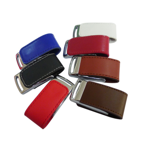 Gift 4gb Pen drive Leather Flash USB Drive