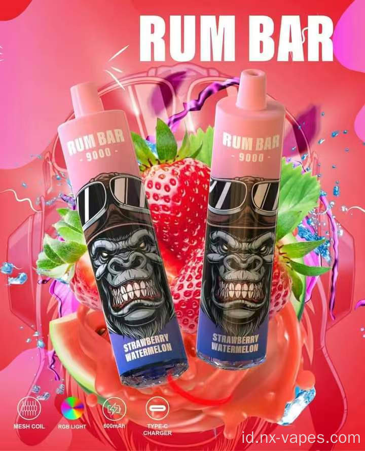 Grosir Vape Rum Bar 9000 Puffs Disposable