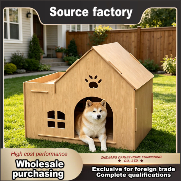 Weather-Resistant Pet Shelter with Waterproof Board