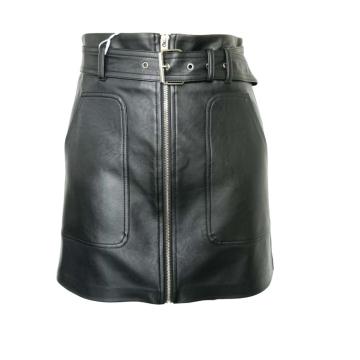 High quality skinny sexy ladies pu  skirts