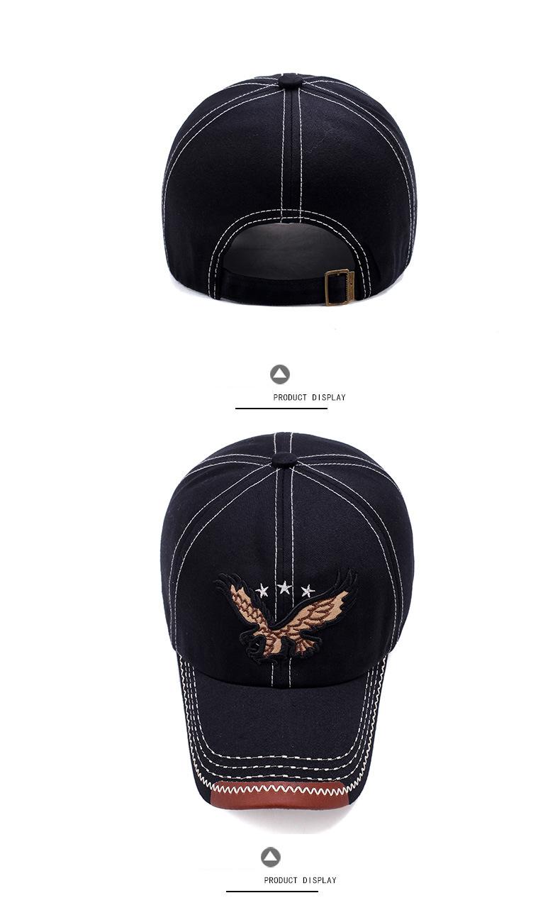 Duck cap eagle embroidered baseball cap (8)