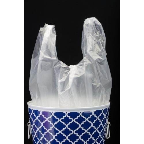 Cheap OEM Printed Vest Carryout Bag Plastic Supermarket T Shirt Shopper Bag
