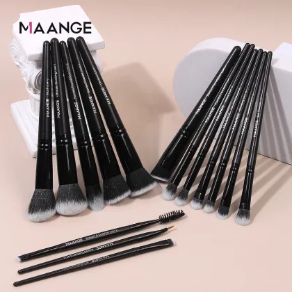 MAANGE 15pcs Private Label Luxury Makeup Brush Set