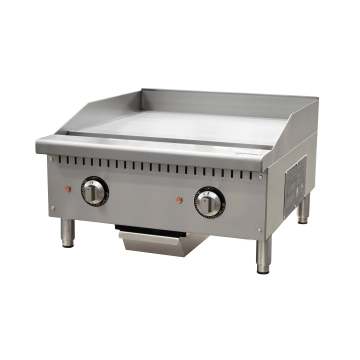 Commercial Gas Griddle: Countertop Pancake Stainless Steel Flat Plate