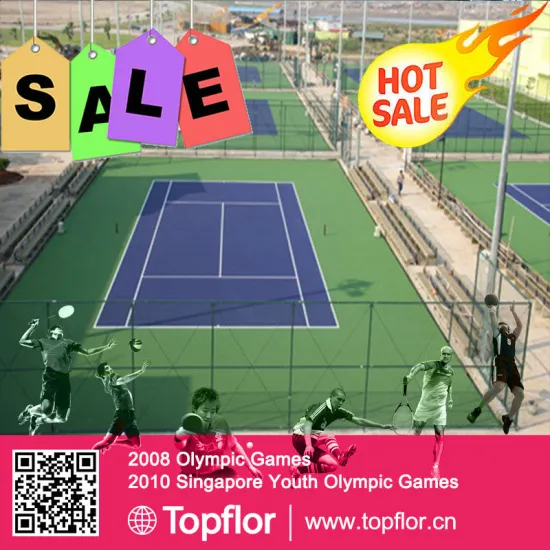 Factory OEM outdoor rubber tennis court flooring