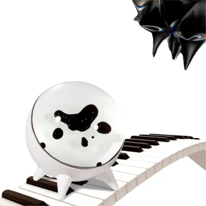 Dancing Magnetic Fluid Sound Visualizer with Music Rhythm