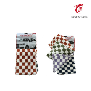 Soft Coral Fleece Car Cleaning Towel