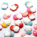 Colorful Little Penguin Shaped Resin Cabochon Beads Spacer 100psc/bag For DIY Decoration Beads Handmade Craft Decor