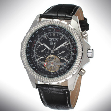 Mineral Glass Tourbillon Mens Wrist Watch OEM