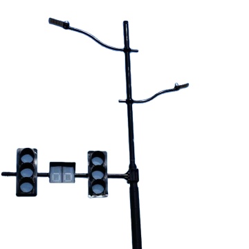 Synthetic Integrated Cantilever Traffic Pole with Davit & Extension Arm